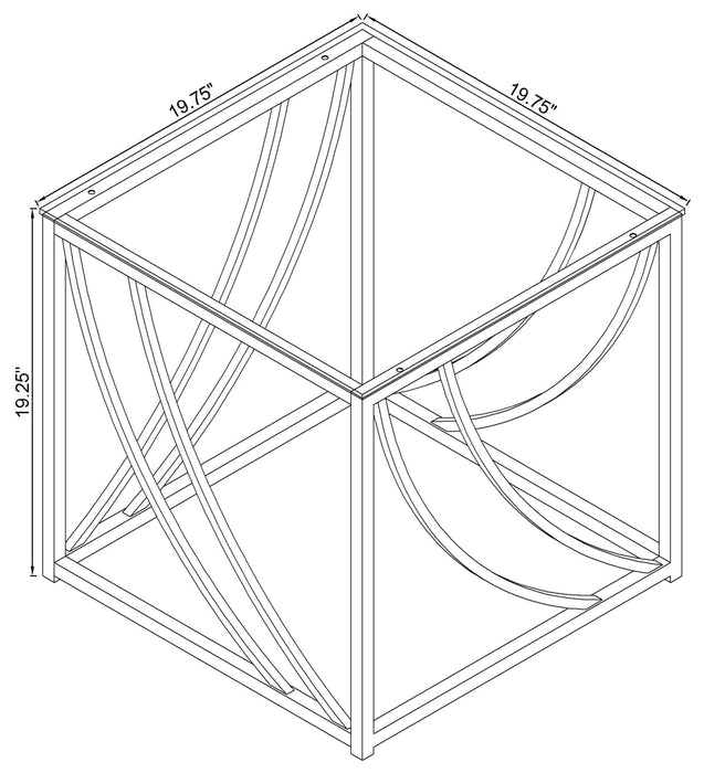 Lille End Table - California Furniture (Coachella, CA)