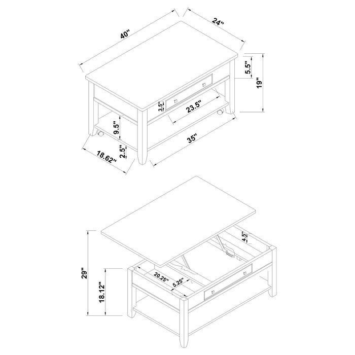 Bradford Coffee Table Sets - California Furniture (Coachella, CA)