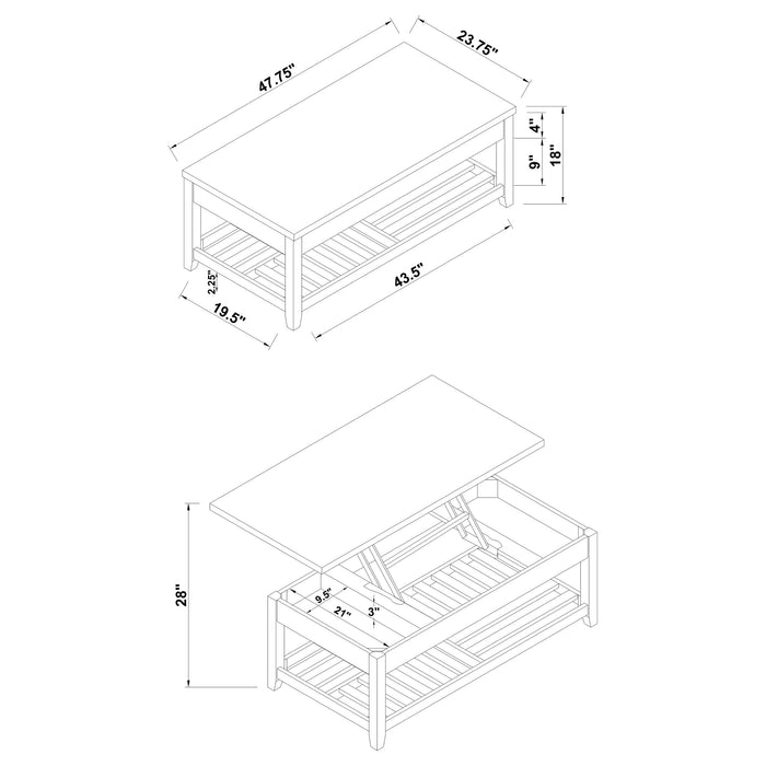 Cliffview Coffee Table Sets - California Furniture (Coachella, CA)