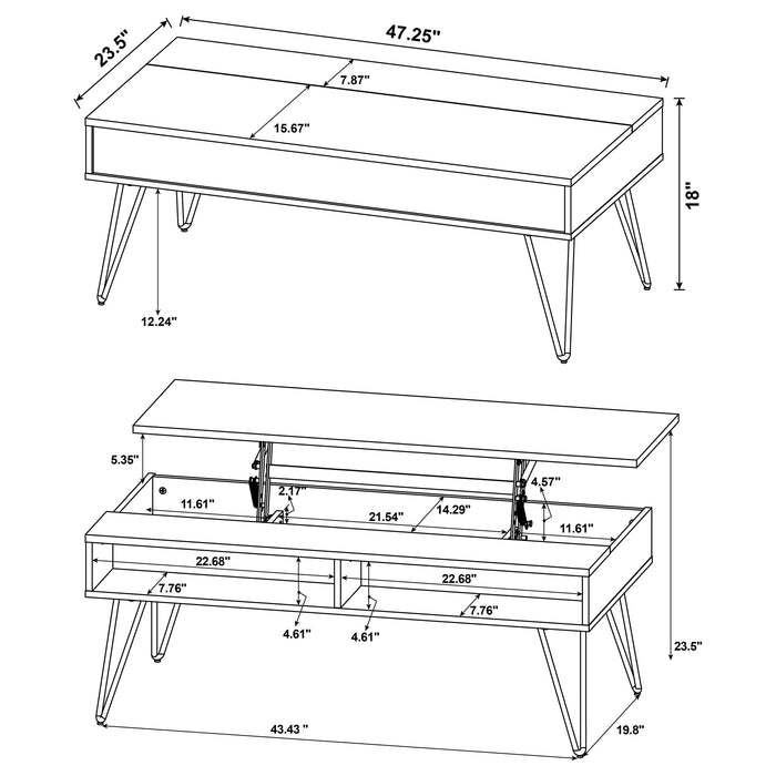 Fanning Coffee Table Sets - California Furniture (Coachella, CA)