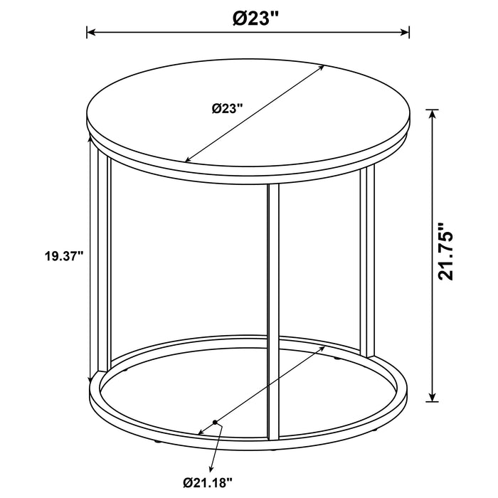 Lainey End Table - California Furniture (Coachella, CA)
