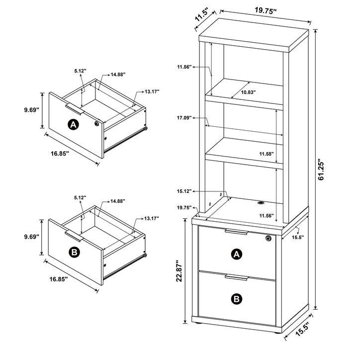 Westpark Bookcases - California Furniture (Coachella, CA)