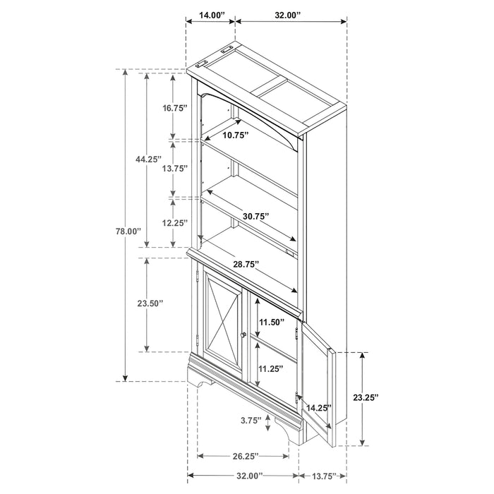 Hartshill Bookcase with Cabinet - California Furniture (Coachella, CA)