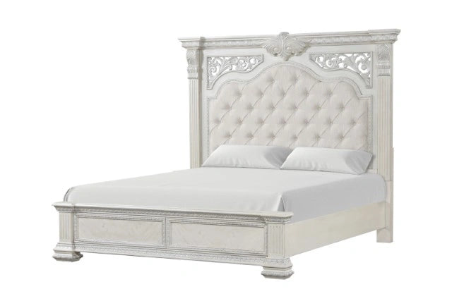 Promenade E.King & Queen Bed Brown & White