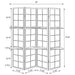 Iggy Four-Panel Room Divider - California Furniture (Coachella, CA)