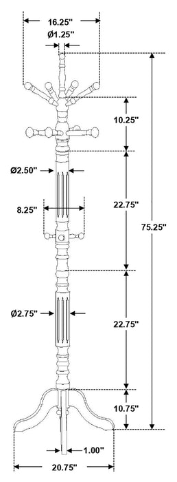 Achelle Coat Rack - California Furniture (Coachella, CA)