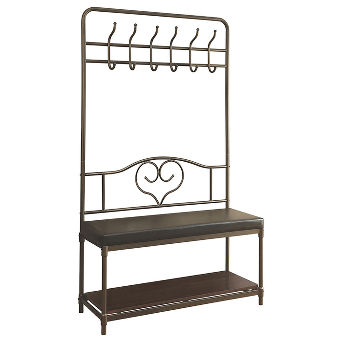 Kiefer Coat Rack with 12 Hooks Black - California Furniture (Coachella, CA)
