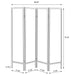 Haidera Four-Panel Room Divider - California Furniture (Coachella, CA)