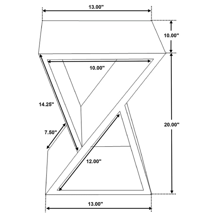 Lily Side Table - California Furniture (Coachella, CA)