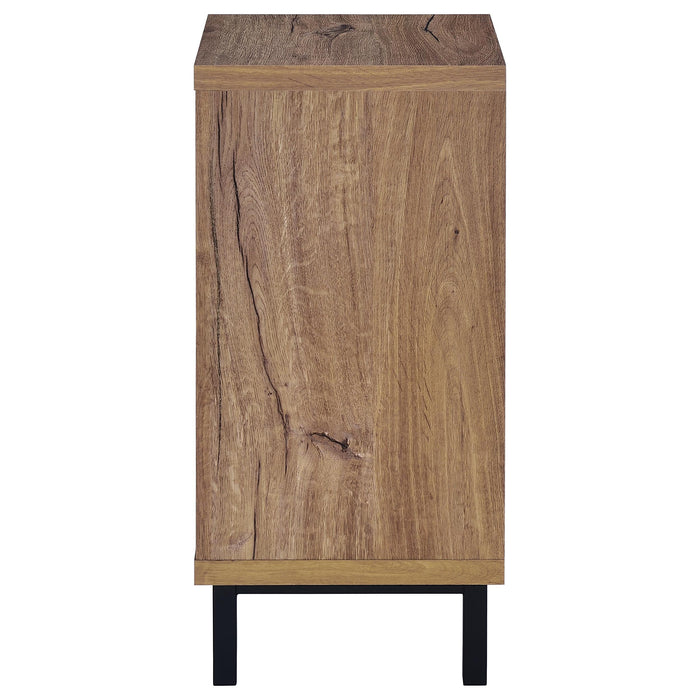 Teller 1-door Entryway Shoe Storage Cabinet Natural Oak - California Furniture (Coachella, CA)