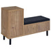 Teller 1-door Entryway Shoe Storage Cabinet Natural Oak - California Furniture (Coachella, CA)