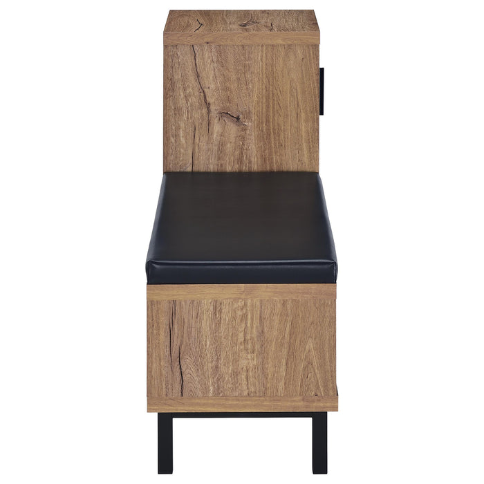 Teller 1-door Entryway Shoe Storage Cabinet Natural Oak - California Furniture (Coachella, CA)