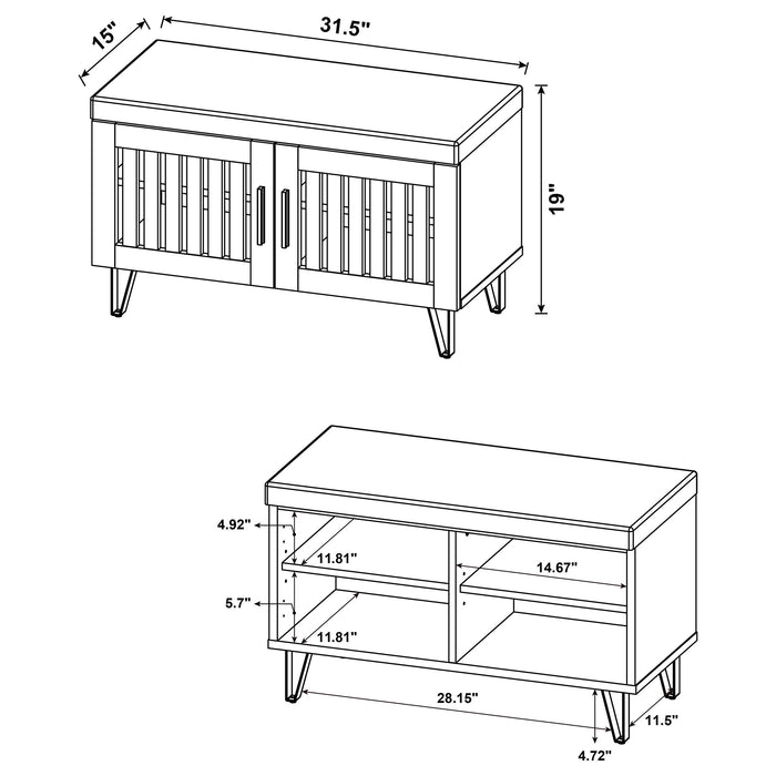 Brixton Storage Benches - California Furniture (Coachella, CA)