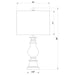 Brie Table Lamp - California Furniture (Coachella, CA)