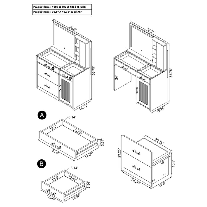 Flora Vanity Sets - California Furniture (Coachella, CA)