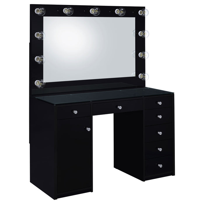 Acena Makeup Vanity Table with LED Mirror - California Furniture (Coachella, CA)