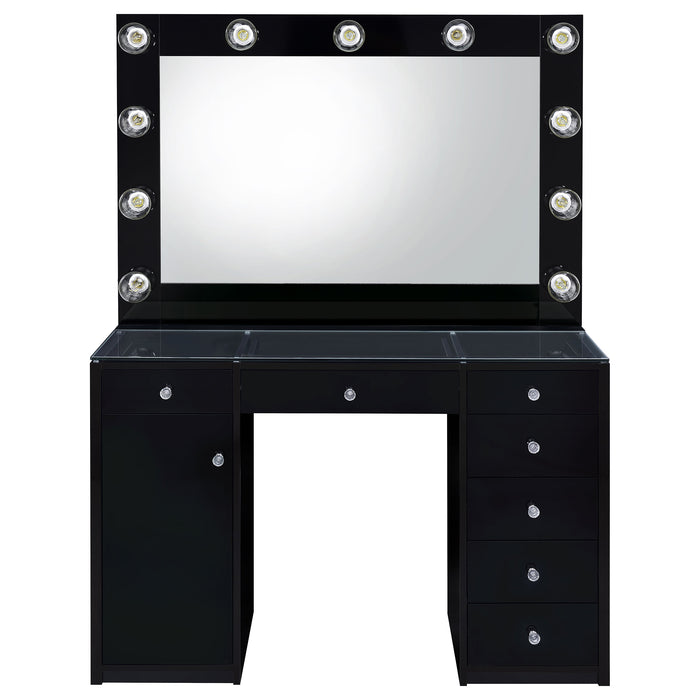 Acena Makeup Vanity Table with LED Mirror - California Furniture (Coachella, CA)