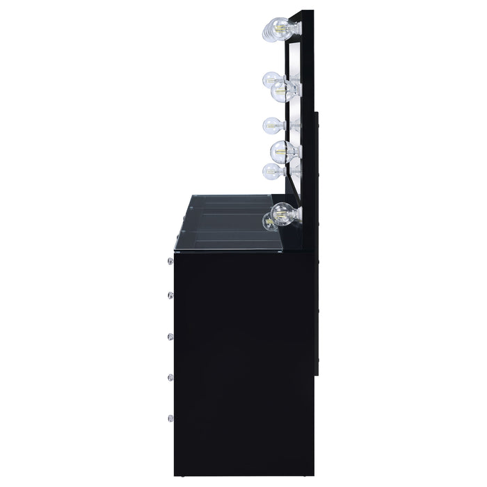 Acena Makeup Vanity Table with LED Mirror - California Furniture (Coachella, CA)