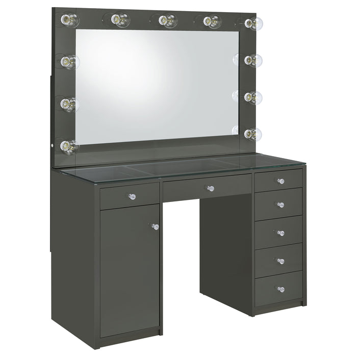 Acena Makeup Vanity Table with LED Mirror - California Furniture (Coachella, CA)