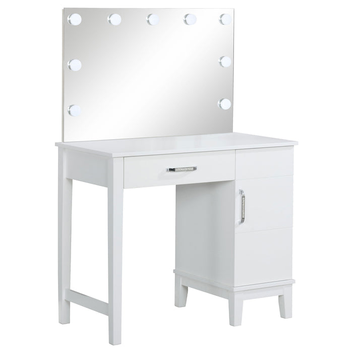 Elijah Makeup Vanity Table with LED Mirror and Stool - California Furniture (Coachella, CA)