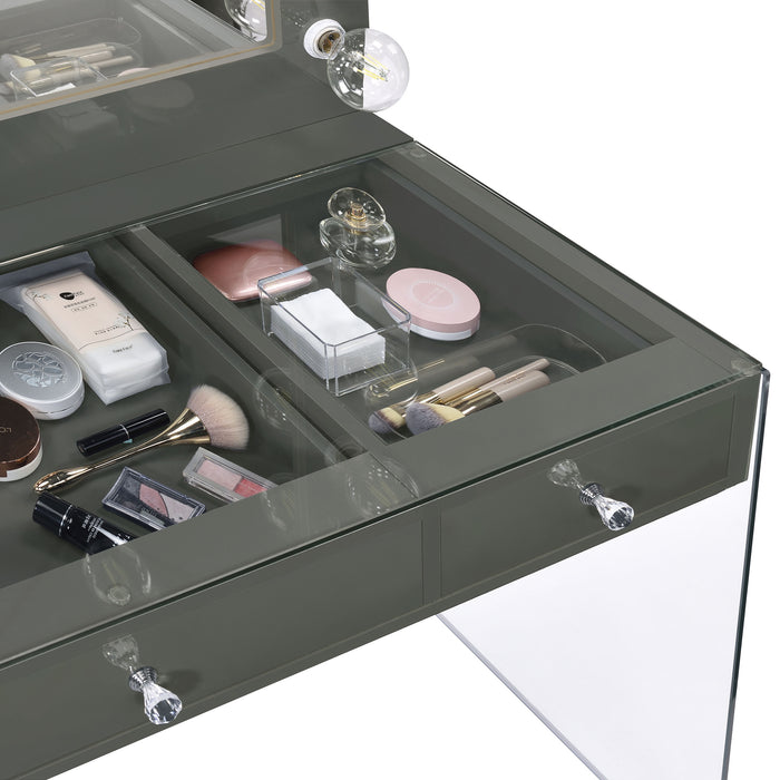 Afshan Makeup Vanity Table with LED Mirror - California Furniture (Coachella, CA)