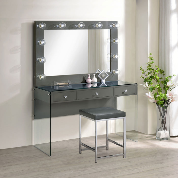 Afshan Makeup Vanity Table with LED Mirror - California Furniture (Coachella, CA)