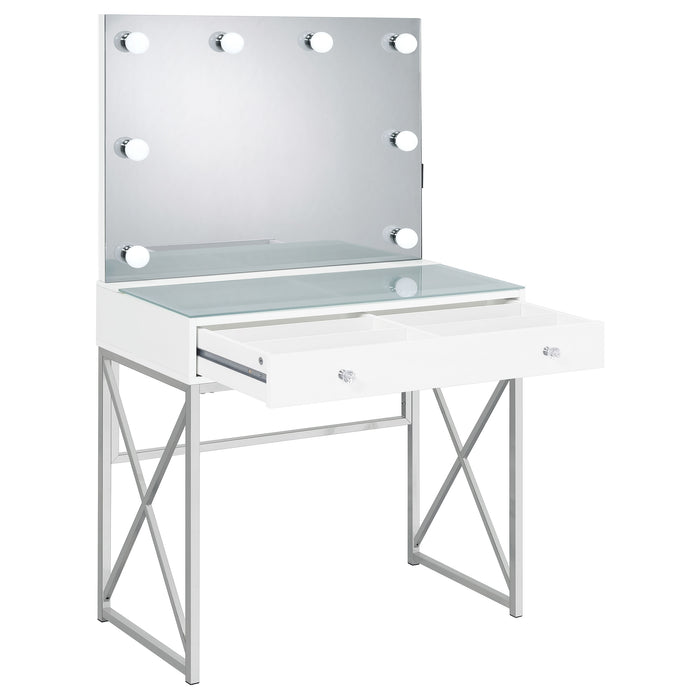 Eliza Makeup Vanity Table with LED Mirror and Stool - California Furniture (Coachella, CA)