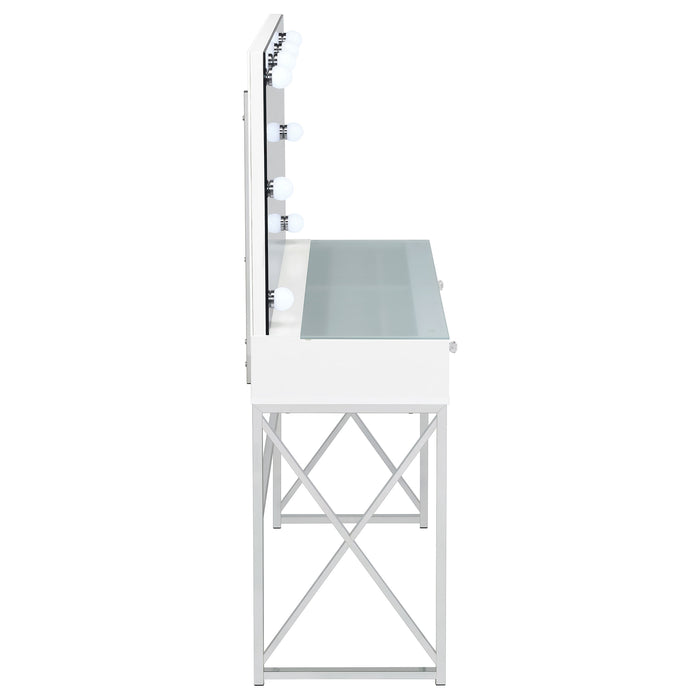 Eliza Makeup Vanity Table with LED Mirror and Stool - California Furniture (Coachella, CA)