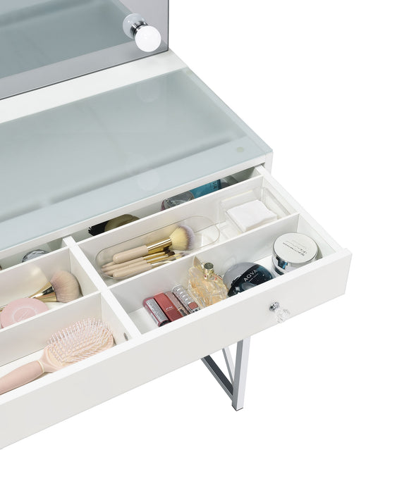 Eliza Makeup Vanity Table with LED Mirror and Stool - California Furniture (Coachella, CA)