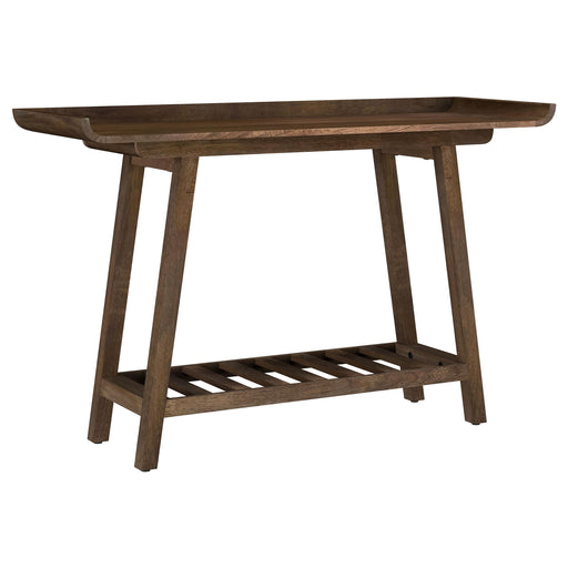Ornelas 46-inch Console Table with Slatted Shelf Mango Brown - California Furniture (Coachella, CA)