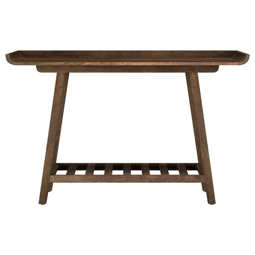 Ornelas 46-inch Console Table with Slatted Shelf Mango Brown - California Furniture (Coachella, CA)