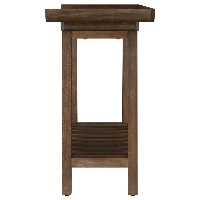 Ornelas 46-inch Console Table with Slatted Shelf Mango Brown - California Furniture (Coachella, CA)