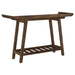 Ornelas 46-inch Console Table with Slatted Shelf Mango Brown - California Furniture (Coachella, CA)