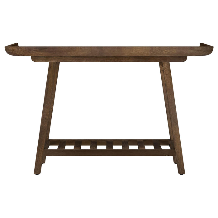 Ornelas 46-inch Console Table with Slatted Shelf Mango Brown - California Furniture (Coachella, CA)