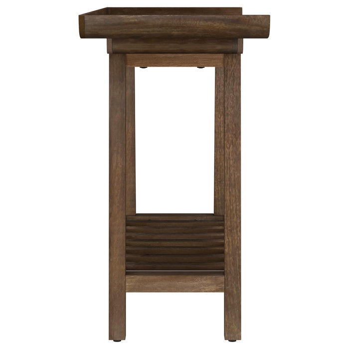 Ornelas 46-inch Console Table with Slatted Shelf Mango Brown - California Furniture (Coachella, CA)