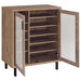 Teller 2-door Shoe Storage Cabinet Natural Oak - California Furniture (Coachella, CA)