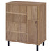 Teller 2-door Shoe Storage Cabinet Natural Oak - California Furniture (Coachella, CA)