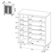 Teller Shoe Cabinets - California Furniture (Coachella, CA)