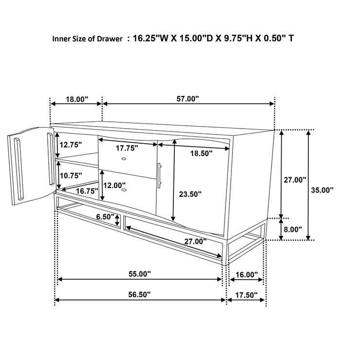 Zara Accent Cabinet - California Furniture (Coachella, CA)