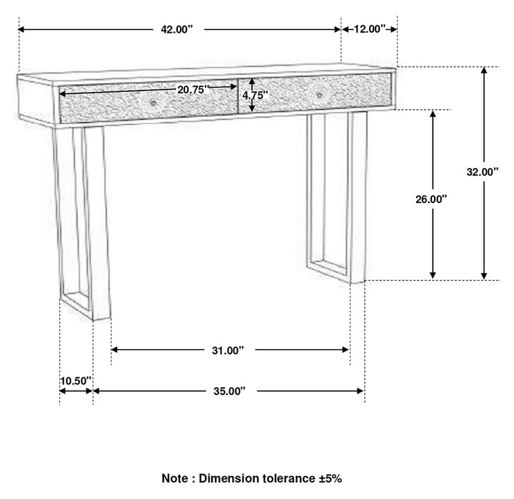 Draco Console Table - California Furniture (Coachella, CA)