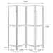 Deepika Four-Panel Room Divider - California Furniture (Coachella, CA)