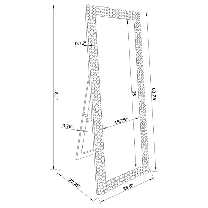Mckay Standing Mirror - California Furniture (Coachella, CA)