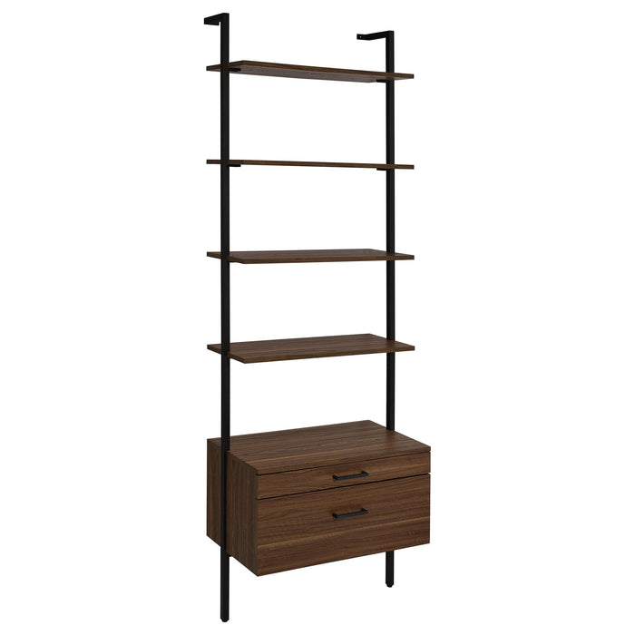 Owens 3-piece 96-inch Wall Mounted Bookshelf Set Walnut - California Furniture (Coachella, CA)