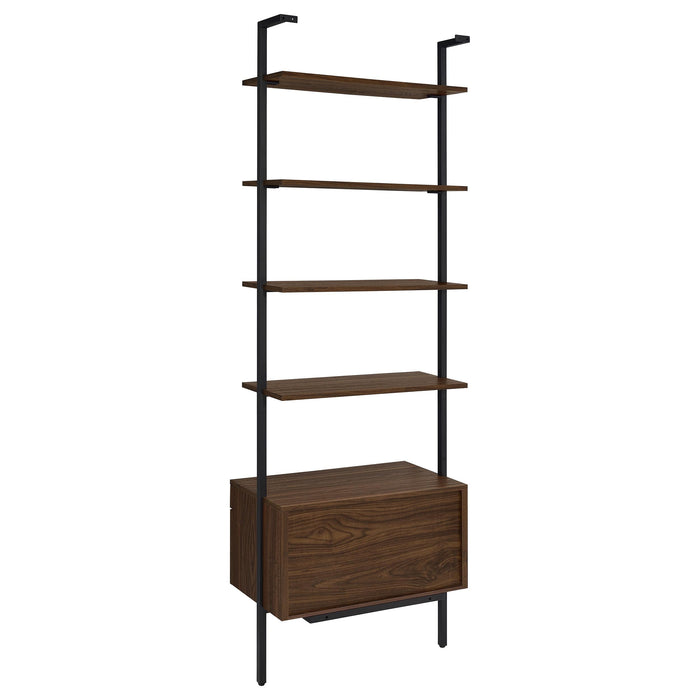 Owens 96-inch 4-shelf Storage Wall Bookshelf Walnut - California Furniture (Coachella, CA)