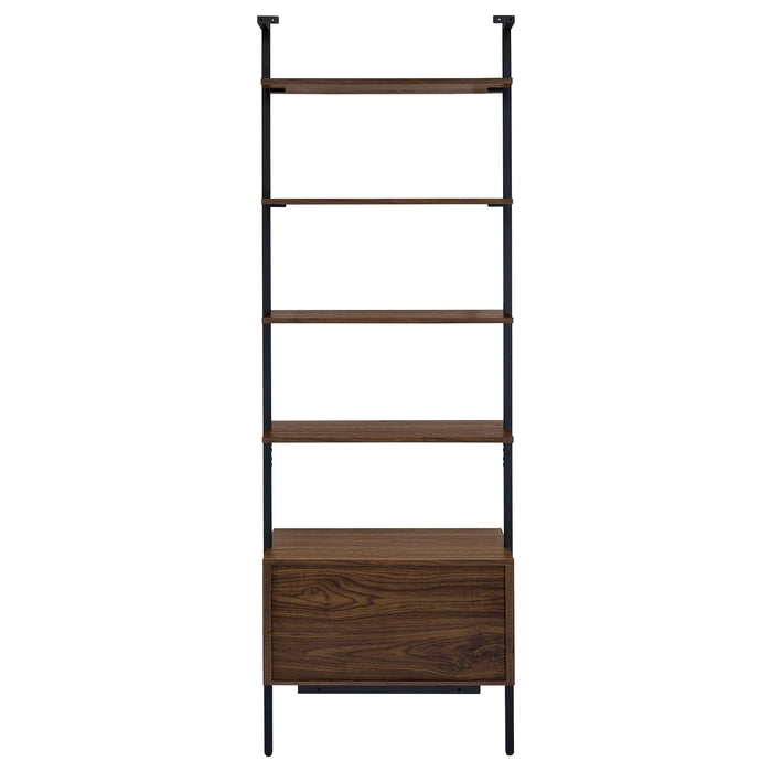 Owens 96-inch 4-shelf Storage Wall Bookshelf Walnut - California Furniture (Coachella, CA)