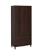 Wadeline 2-door Tall Accent Cabinet Rustic Tobacco - California Furniture (Coachella, CA)