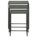 Imez 3-piece Rectangular Metal Nesting Table Grey - California Furniture (Coachella, CA)