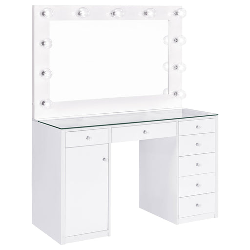 Acena Vanity Table and Mirror - California Furniture (Coachella, CA)