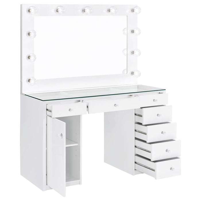 Acena Vanity Table and Mirror - California Furniture (Coachella, CA)