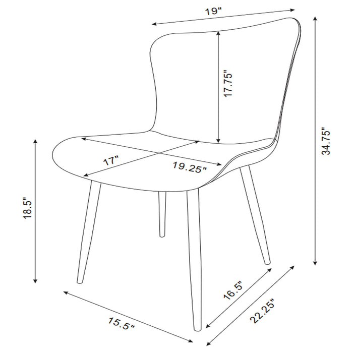 Horizon Side Chairs - California Furniture (Coachella, CA)